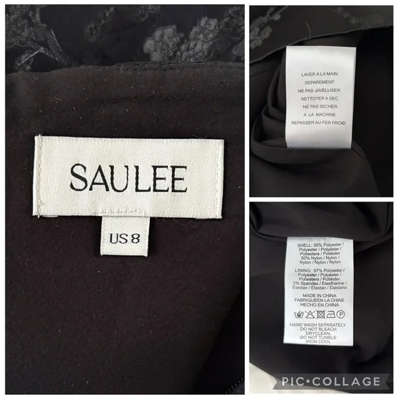 SAU LEE Janet Jacquard Mini Dress Strapless Chinese Corset Bustier Party Dress - Picture 16 of 16